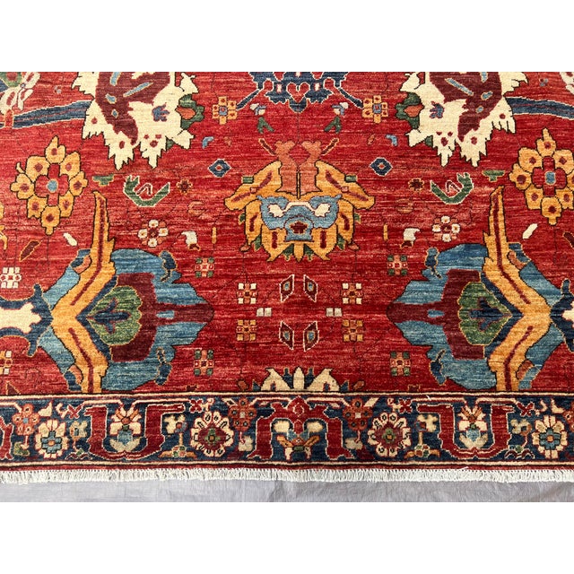 2010s 2010s Serapi Karaja Persian Style Hand Knotted Area Rug 8.3 X 9.9 For Sale - Image 5 of 10