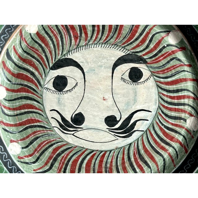Hand-Painted Ceramic Art Wall Plates from Salvador Vazquez Carmona, Mexico, 1970s, Set of 2 For Sale - Image 9 of 13