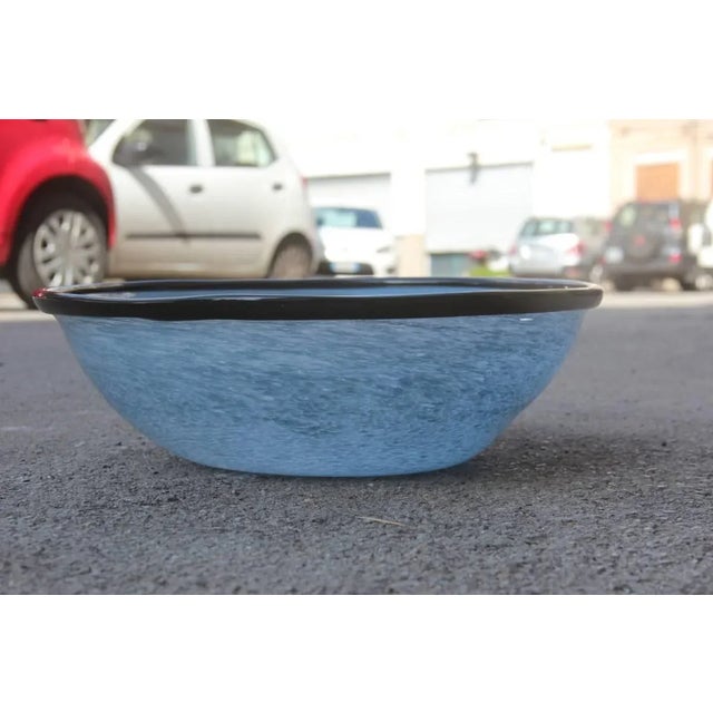 Large Murano Art Glass Bowl, 1970s For Sale - Image 9 of 10