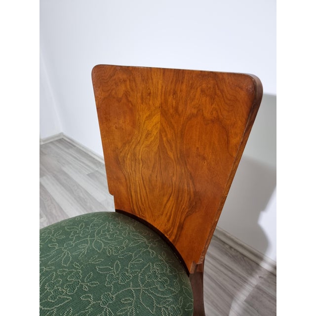 Art Deco Dining Chairs attributed to Jindrich Halabala, 1940s, Set of 4 For Sale - Image 13 of 18