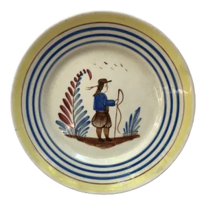 French Faience Plate Henriot Quimper, Circa 1930