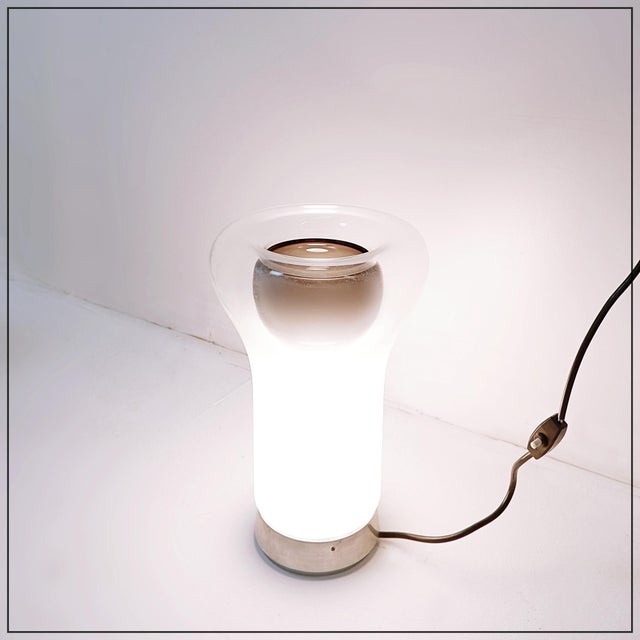 Saffo Table Lamp attributed to Angelo Mangiarotti for Artemide, 1960s For Sale - Image 14 of 14