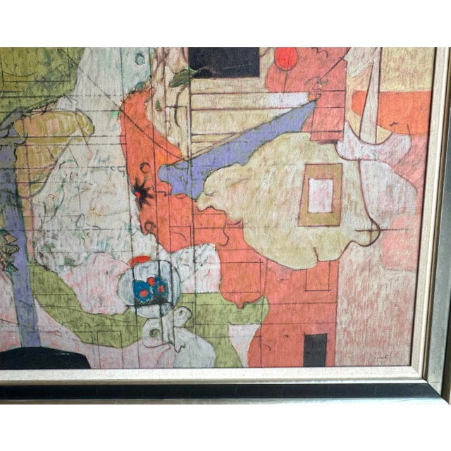 Jim Yeatts Modernist Abstract on Canvas For Sale - Image 9 of 11