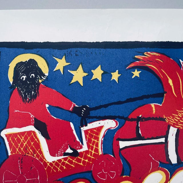 1967 Artist's Proof Signed and Numbered Abstract Figurative Print of Rasputin For Sale - Image 4 of 12