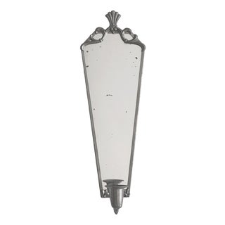 Small Swedish Grace Mirror in Tin and Glass from Svenskt Tenn, 1930s For Sale