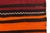 Mid 20th Century Bold Orange & Madder Red Flatweave Rug For Sale - Image 9 of 14