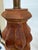 Brown Mid 20th Century Carved Column Table Lamp For Sale - Image 8 of 12