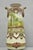Antique Nippon Hand Painted Porcelain Countryside Moriage Tall Twin Handle Vase For Sale - Image 4 of 18