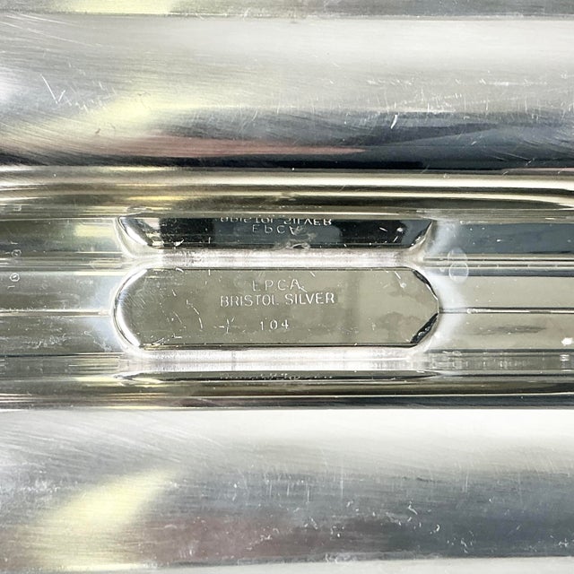 Mid-Century Hollywood Regency Traditional Silverplate Divided Relish Dish by Bristol Silver For Sale - Image 9 of 10
