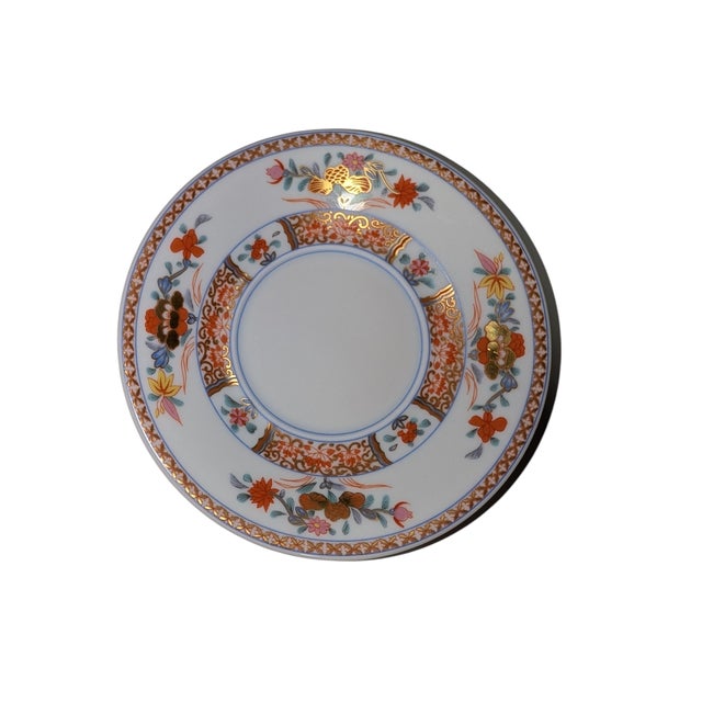 1970s Limoges "Pondichéry" Demitasse Cup & Saucer For Sale In Boston - Image 6 of 9