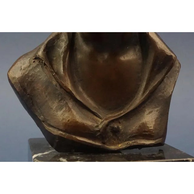 Bronze Bust of Contadinella by Giovanni De Martino, Naples, Italy, Late 1800s For Sale - Image 13 of 16