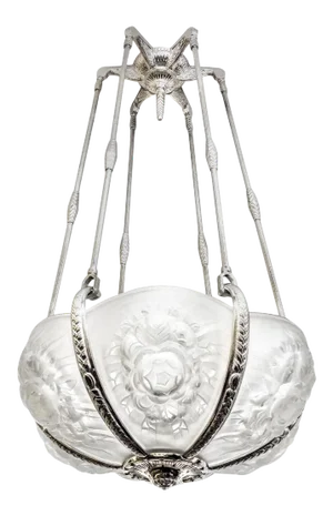 French Art Deco Chandelier by Sabino