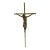 Vintage European Brass Crucifix For Sale