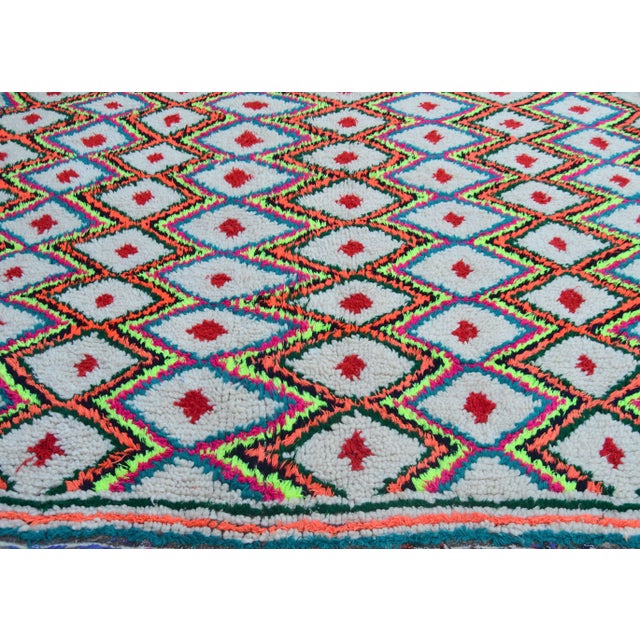 Textile Late 20th Century Vintage Moroccan Rug - 9'10'' X 5'9'' For Sale - Image 7 of 8
