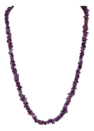 Vintage Fashion Gemstone Necklace with Violet Amethyst Quartz, 1980s