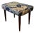 Danish Stool in Teak with the Linen Fabric Forest from Morris & Co, 1960s For Sale