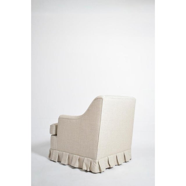 Gray Fabric Fringe Lounge Chairs, 1940s, Set of 2 For Sale - Image 4 of 6