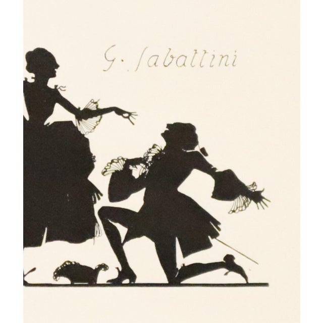 Mid-Century Modern 1951 Italian Engraving Bookplate (Ex Libris), Woman With Suitors (Matted) For Sale - Image 3 of 4