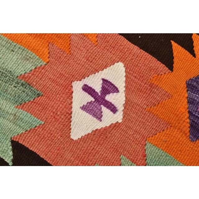 Handmade Kilim in Wool For Sale - Image 6 of 13
