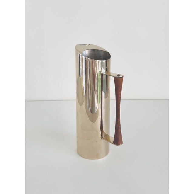 1950s Mid-Century Modern Italian Brass and Teak Cocktail Set For Sale In Palm Springs - Image 6 of 8