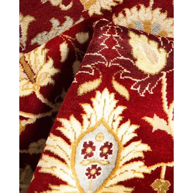 Textile Mogul, One-of-a-Kind Hand-Knotted Area Rug in Red, 3' 3" x 5' 1" For Sale - Image 7 of 8