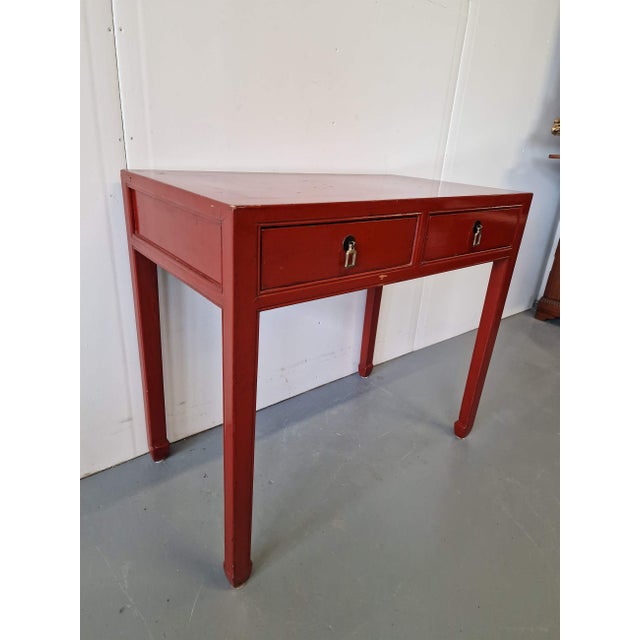 Oriental style desk.China.1920s.Dimensions: height 79cm; width 88cm; depth 50cm