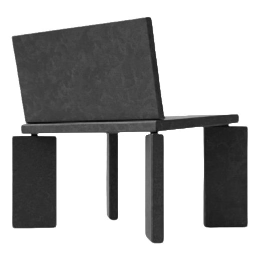 Melts Like Butter Collection Wood Chair in Coffee Finish by Monics+Vieira For Sale