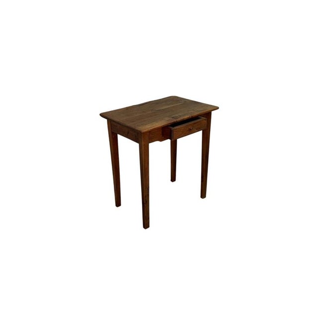 Tall 19th Century Walnut Coffee Table with Drawer For Sale - Image 3 of 5
