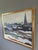 1970 Modernist 'Winter Skyline' Vintage Swedish Cityscape Oil Painting, Framed For Sale - Image 4 of 12