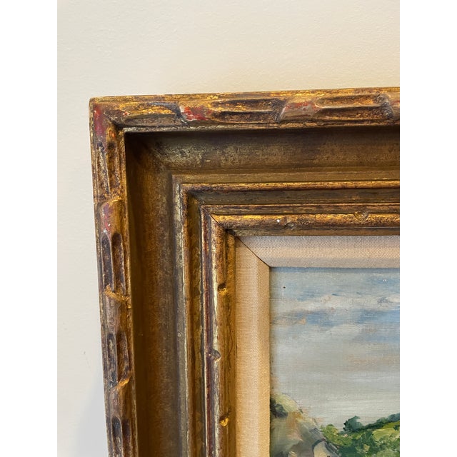 Paint 1940s Florence Bowman Adams River Landscape Oil Painting For Sale - Image 7 of 10