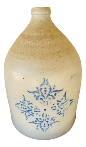 Antique Stoneware Jug by F. H. Cowden, 1880s