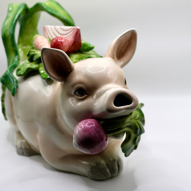 Bring the rustic charm of a European countryside into your kitchen with this delightful vintage Fitz & Floyd "French...
