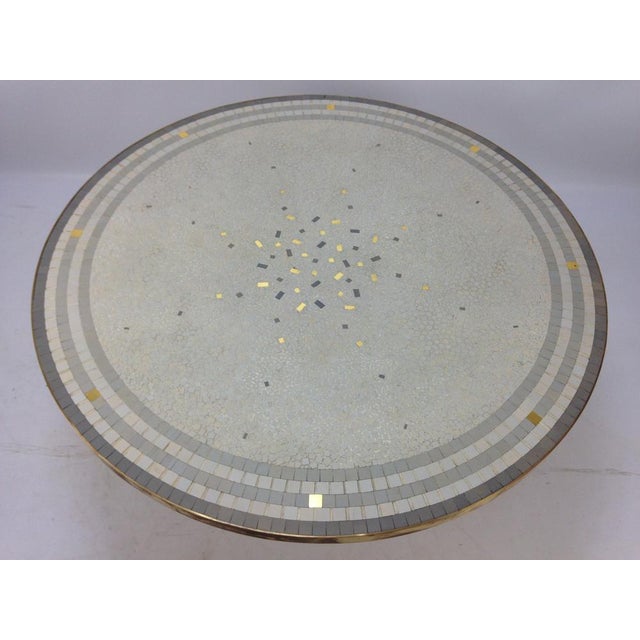Round Mosaic Coffee Table by Berthold Müller, 1950s For Sale - Image 4 of 18
