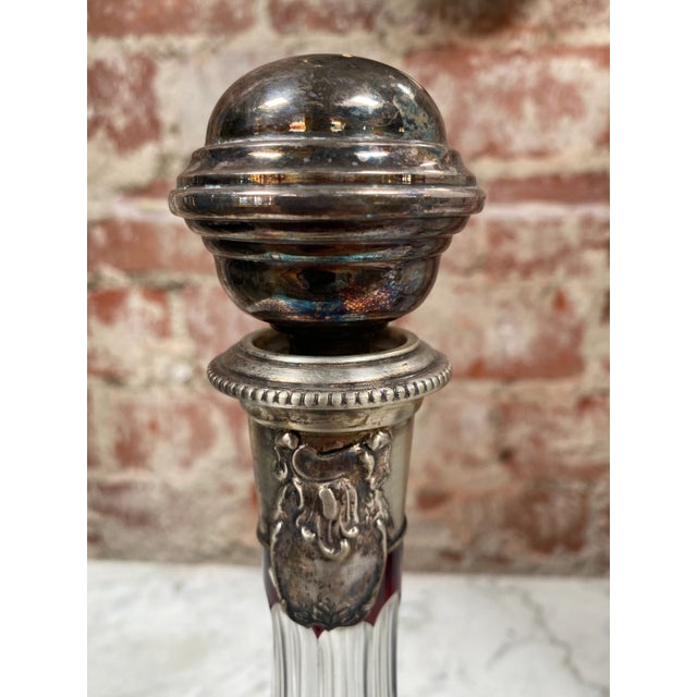 Mid-Century Modern 1970s Vintage Italian Mid-Century Glass Decanter For Sale - Image 3 of 8