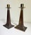 Metal Arts & Crafts Era Brass Candle Holders, a Pair, Early 20th C For Sale - Image 7 of 11
