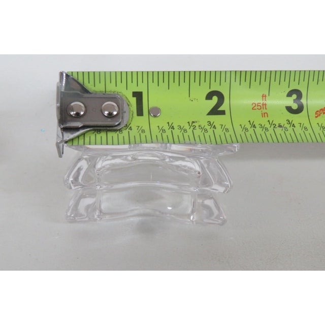 Lead Crystal 3 Tiered Star Shaped Candle Stick Holders Pair of Two 4830b For Sale - Image 11 of 14