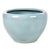 Glazed Blue Ceramic Planter For Sale - Image 6 of 6