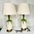 Mid-Century Boho Chic Vintage Ceramic Green Drip Table Lamps - A Pair For Sale - Image 10 of 18
