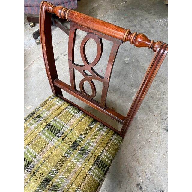 This Petite side chair is a beautiful antique complement for any room. The extra seating will add a little style and...