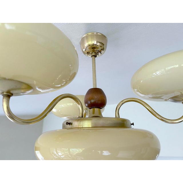 Art Deco Pendant Light in Glass, 1930s For Sale - Image 13 of 18