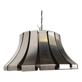 Mid-Century Steel Suspension Lamp by E. Martinelli for Martinelli Luce, 1960s For Sale