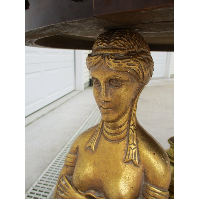 French Empire Style Gueridon Center or Grand Entryway Table For Sale - Image 10 of 12