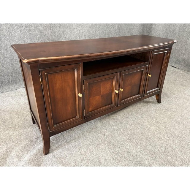 American Stanley Furniture Television Console Cabinet For Sale - Image 3 of 16