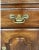 Vintage Cherry Wood Sideboard With Brass Handles and Pulls Linned Drawers For Sale - Image 12 of 12
