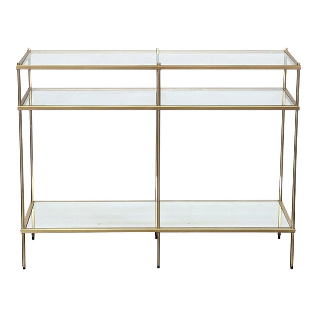 West Elm Terrace Console Table For Sale