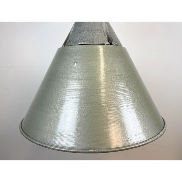 Industrial Explosion Proof Lamp with Aluminium Shade from Polam, 1970s For Sale - Image 4 of 16