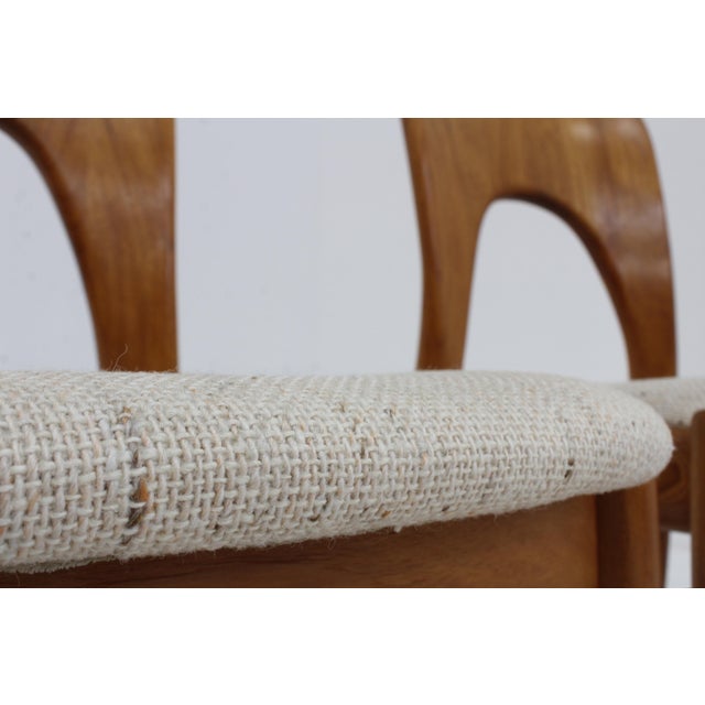 1960s Vintage Danish Teak Dining Chairs by Niels Koefoed for Koefoeds Hornslet, 1960s, Set of 4 For Sale - Image 5 of 8