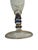 Bohemian Art Glass Wine Glasses With Cobalt Serpent Attributed to Harrach Bohemian Glass For Sale - Image 9 of 9
