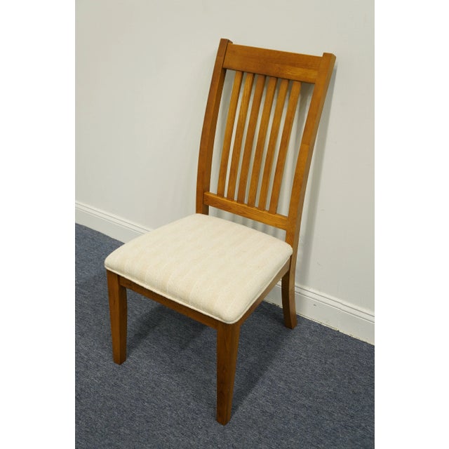 Universal Furniture Universal Furniture Solid Oak Mission Shaker Style Dining Side Chair For Sale - Image 4 of 11