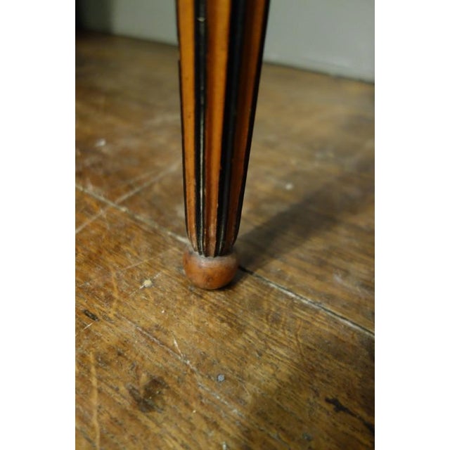 Brown Art Deco Oval Side / Coffee Table, 1920 For Sale - Image 8 of 18